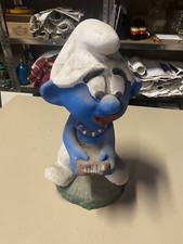 Puffo Statua Cemento Ornamento Giardino Vintage