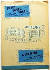 SPARTITO MUSICALE SWEET SWEET SWET J.HESS C'EST SI BON H.BETTI  beuscher arpege