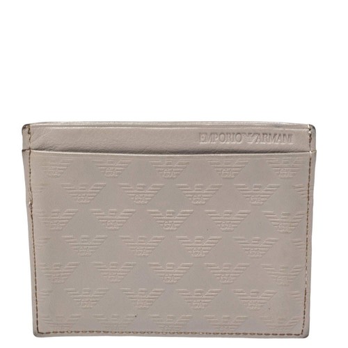 Porta carte pelle grigio - porta,