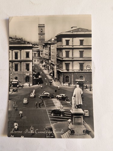Cartolina livorno piazza - livorno,