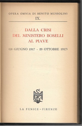 Dalla crisi del ministero