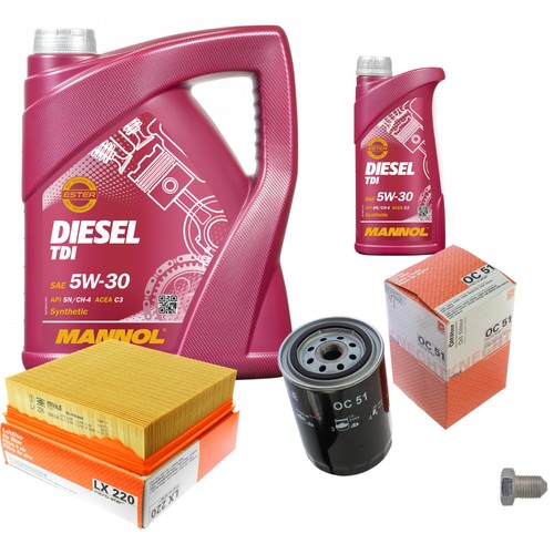 Mahle controllo set mannol - 6, l