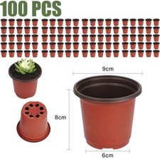 UK 100pcs Pianta Plastica Vaso