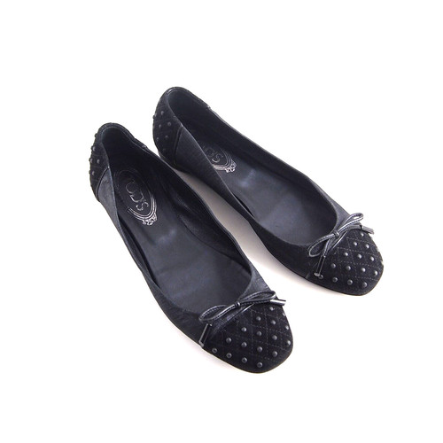 Ballerine tod nere suede - in,