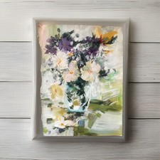 Vaso di Fiori Freschi – Dipinto Acrilico Originale