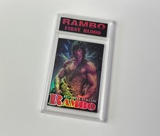 Scheda film personalizzata John Rambo 1 film primo sangue Sylvester Stallone in custodia