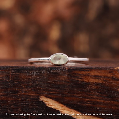 Anello prehnite verde delicato - anello,