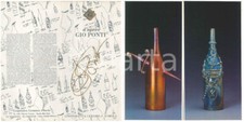 1994 IMOLA Cooperativa ceramica D'APRÈS GIO PONTI Bottiglie abitate - Pieghevol