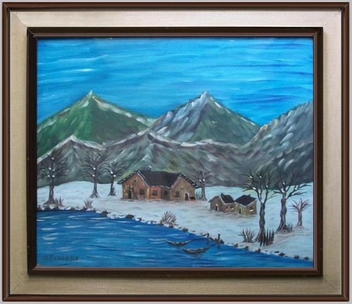 Arte naif inverno - inverno, di