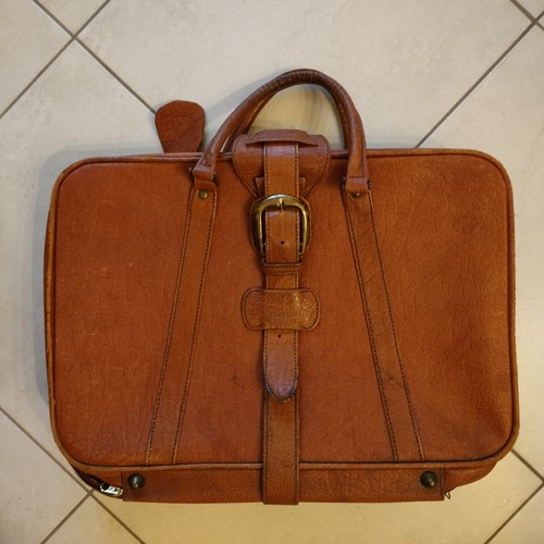 Valigia pelle vintage - valigia,