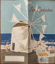 LES CYCLADES - GRECE - TOURIST VINTAGE BROCHURE 1957