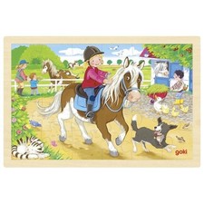 Goki Puzzle Colorati in Legno