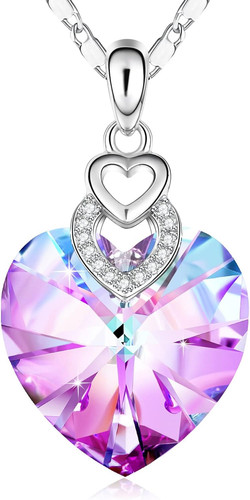 Collana cuori cristallo - collana,