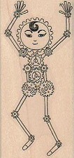 Steampunk Stickman 1 1/2 x 3"