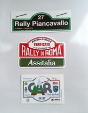 L17 6 ADESIVI STICKERS RALLY SALITA CORSE AUTODROMO KART ACI ROMA MILLE MIGLIA