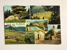 1973 FISCHBACH-quadro multiplo-piscina-auto-locanda-colore-affrancato-gel.-PK-3