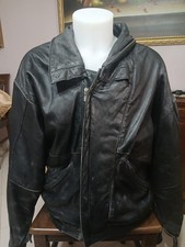 Giacca cappotto in pelle da