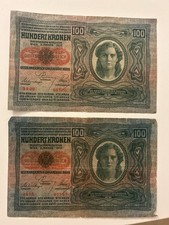 #15 - 2 x 100 Kronen Austria 1912