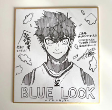 Blue Lock Bonus Autografo Shikishi Yoichi Isagi Nomura Kaneshiro Calcio Anime