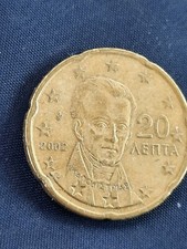 MONETA 2002 GRECIA 20 EURO CENT.