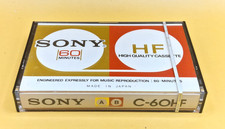 SONY C-60 HF HIGH FIDELITY Nastro audiocassetta vuoto (sigillato) NUOVO