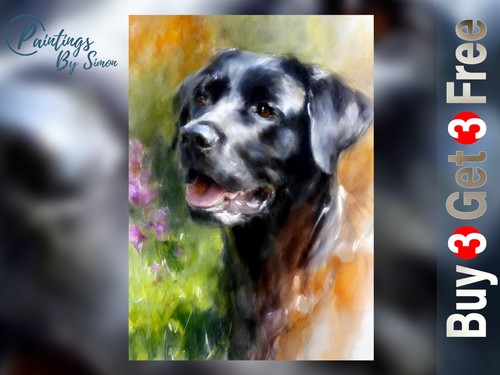 Stampa acquerello labrador - stampa,