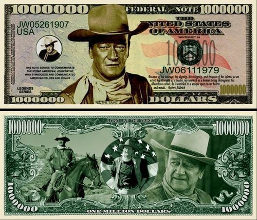 John wayne billet million - billet, 1