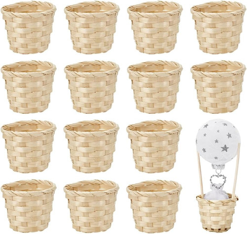 16pz cestini bambù piccoli - cestini,