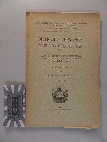 Dietrich schernbergs spiel von - spiel,