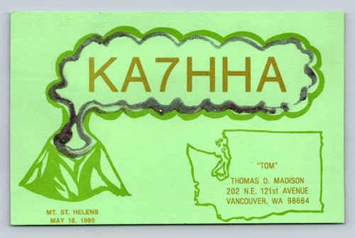 Radioamatore qsl ka7hha - qsl,