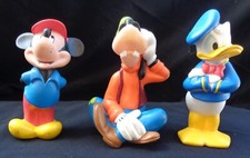 PUPAZZI PUPAZZO VINTAGE IN GOMMA DISNEY TOPOLINO PLUTO PAPERINO NO LEDRA VINTAGE