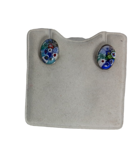Orecchini ovale murrine - ovale,,
