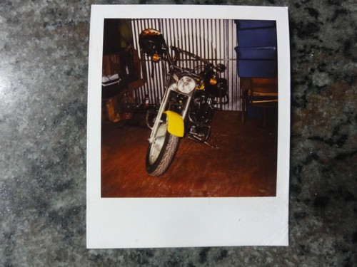 Polaroid foto harley fat - di,