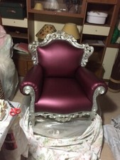 Coppia di Poltrone Vintage con poggiapiedi abbinati