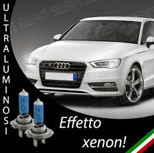 COPPIA LAMPADE H7 AUDI A3 8V EFFETTO XENON BIANCHI ANABBAGLIANTI