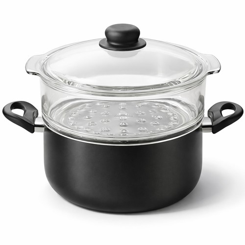 Casseruola con vaporiera - con,