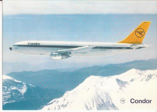 Cartolina airbus 300 4 - cartolina, a