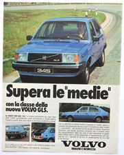 VOLVO 345 GLS auto Pubblicità advertising clipping 1980 da collezione