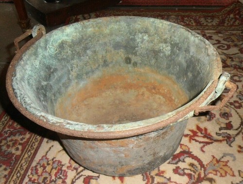 Antique copper pot - antique,