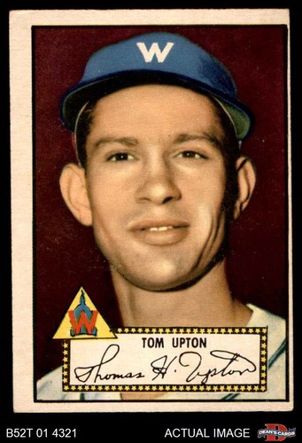 1952 topps tom upton - tom,