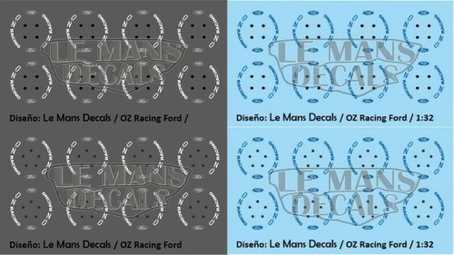 Decalcomanie cerchi racing - decalcomanie, oz