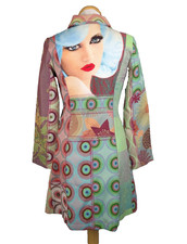 Cappotto lungo multicolore