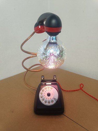 Telefono lampada vintage - telefono,