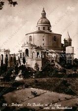 1952 BOLOGNA la Basilica di S. Luca vista da Montalbano foto cartolina