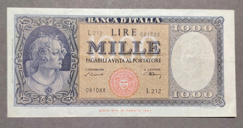 1000 lire italia - lire,