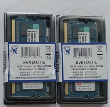 8 GB (2 x 4 GB) DDR3 1600 MHz
