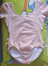 Bloch Body Rosa Manica Corta Taglia M (7/8anni) Regalo gonnellino 