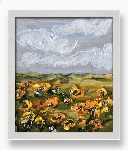 Campo girasoli astratto - campo,