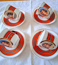 SET DI 4 TAZZE CAFFE' PORCELLANA GINORI EPOCA 800  VEDI FOTO