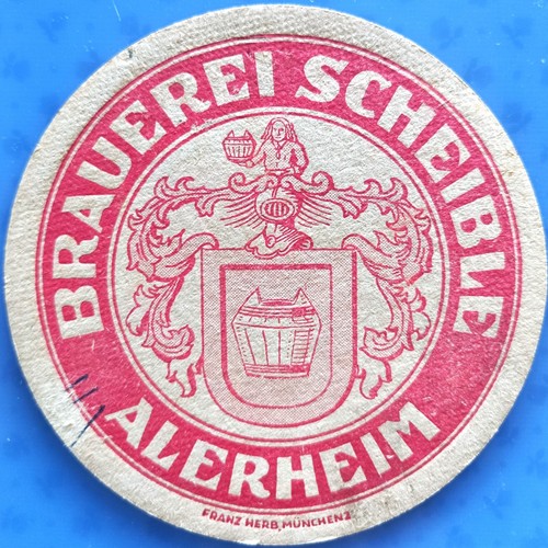 Vecchio sottobicchiere birra